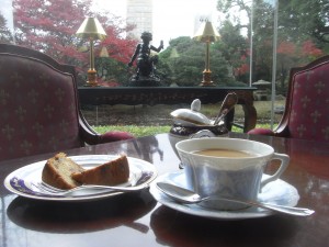 大隈庭園を眺めながらのお茶会！